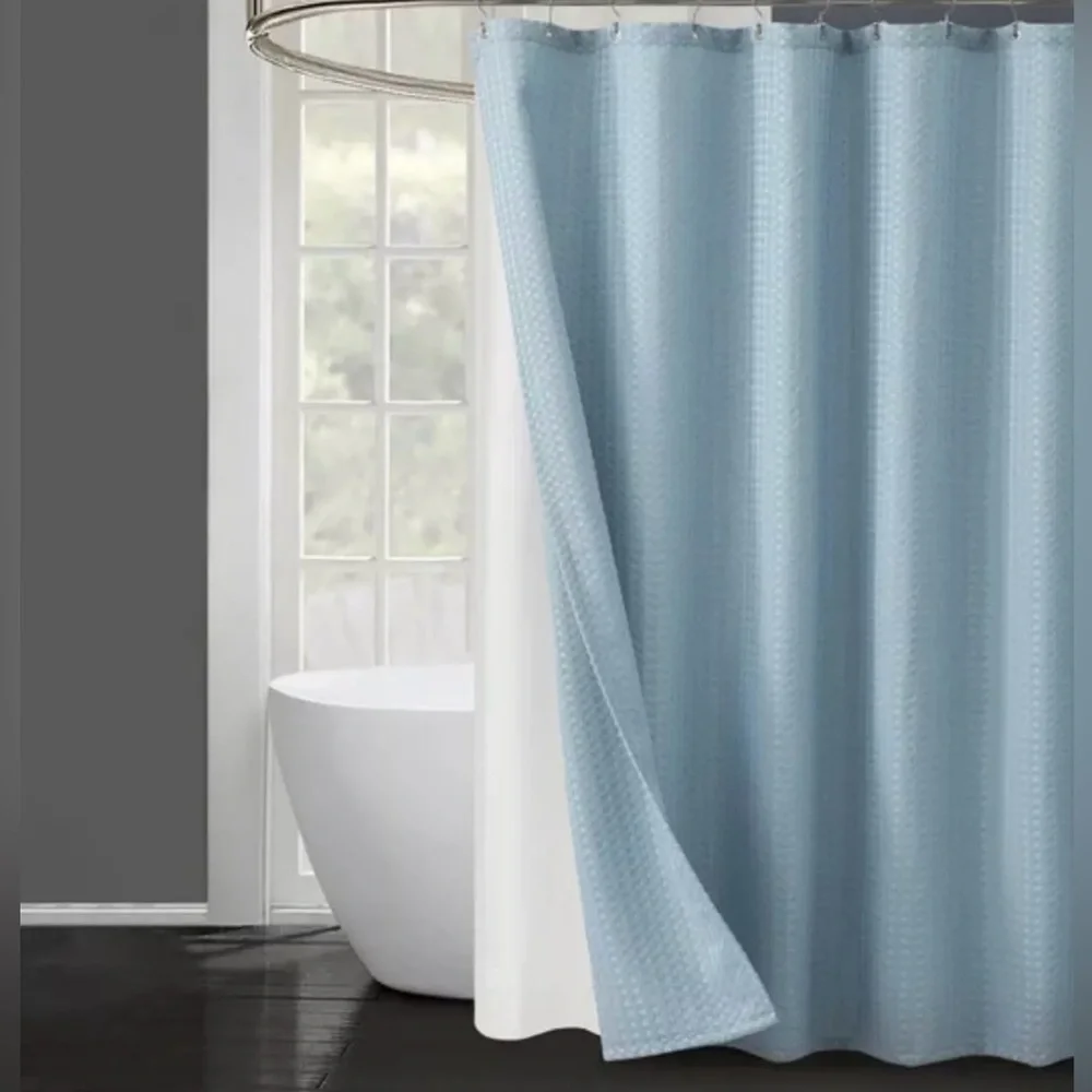 Essential Spa Shower Curtain Set 4 New Blue